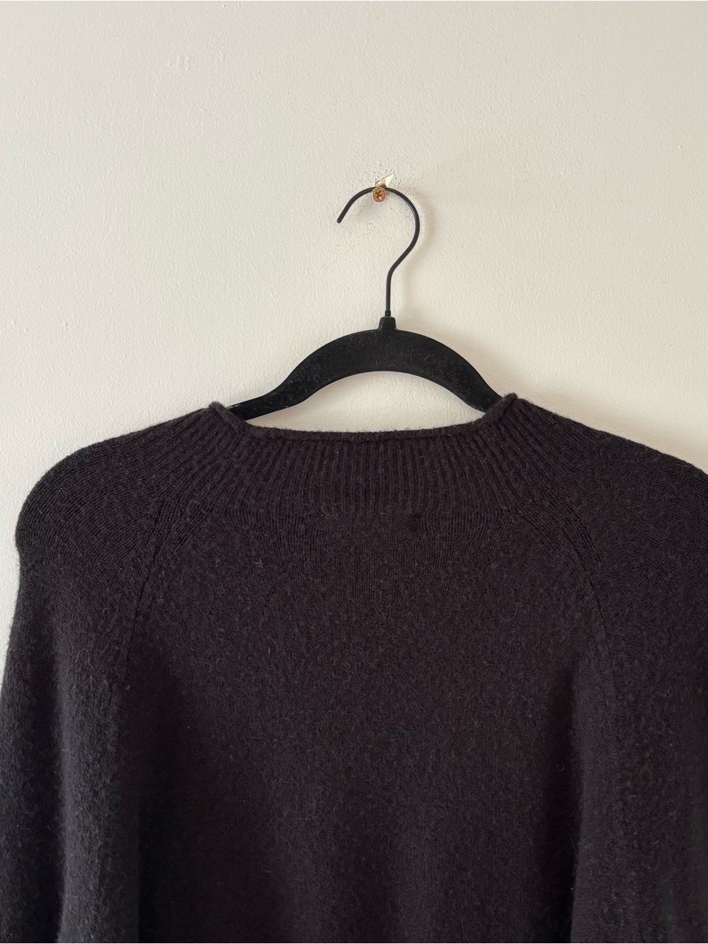 J. Crew Rollneck Sweater in Supersoft Yarn Relaxed Fit Pullover Knit Black - Picture 7 of 7